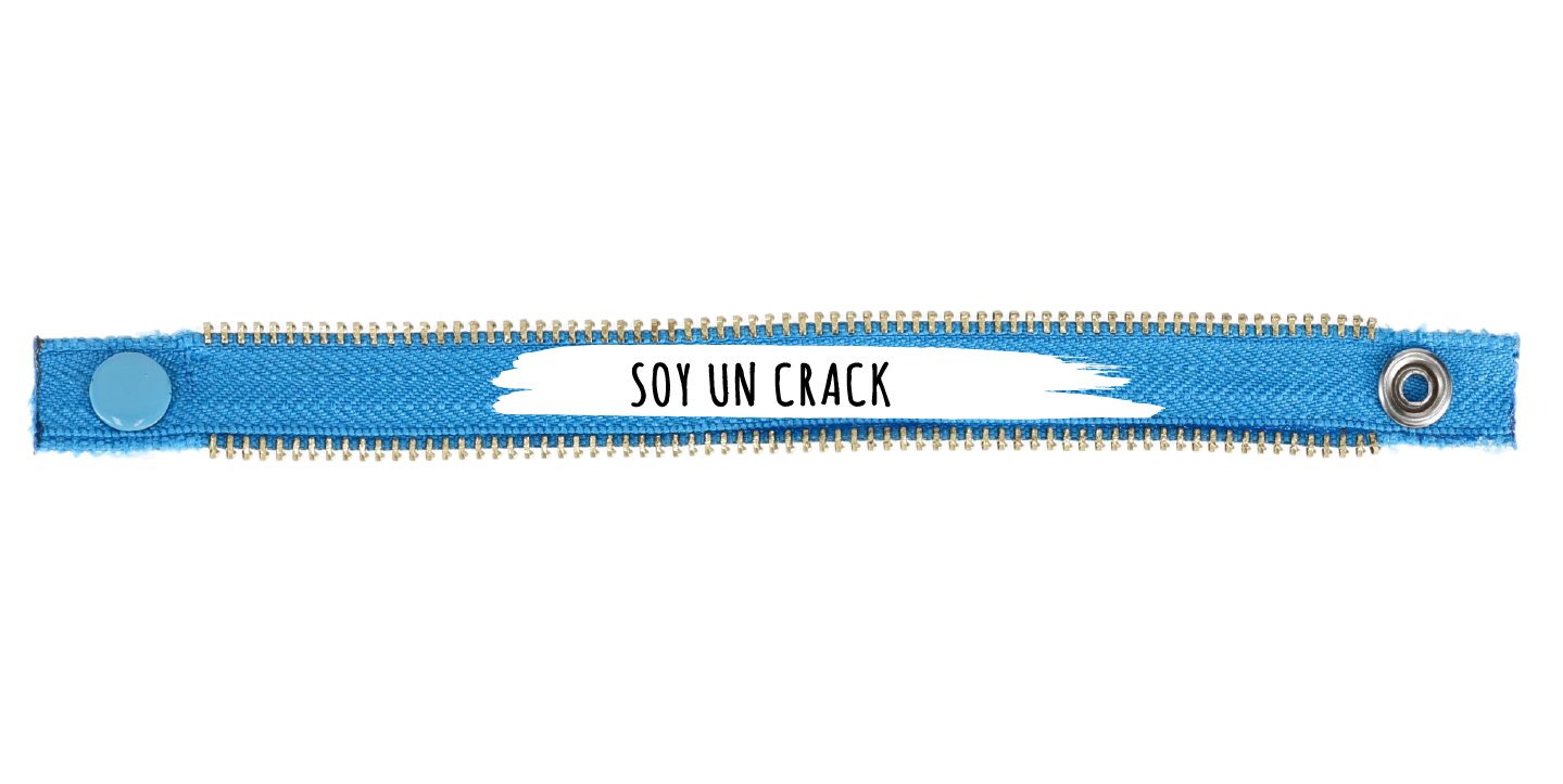 AZUL BOLD STAMP BLANCO