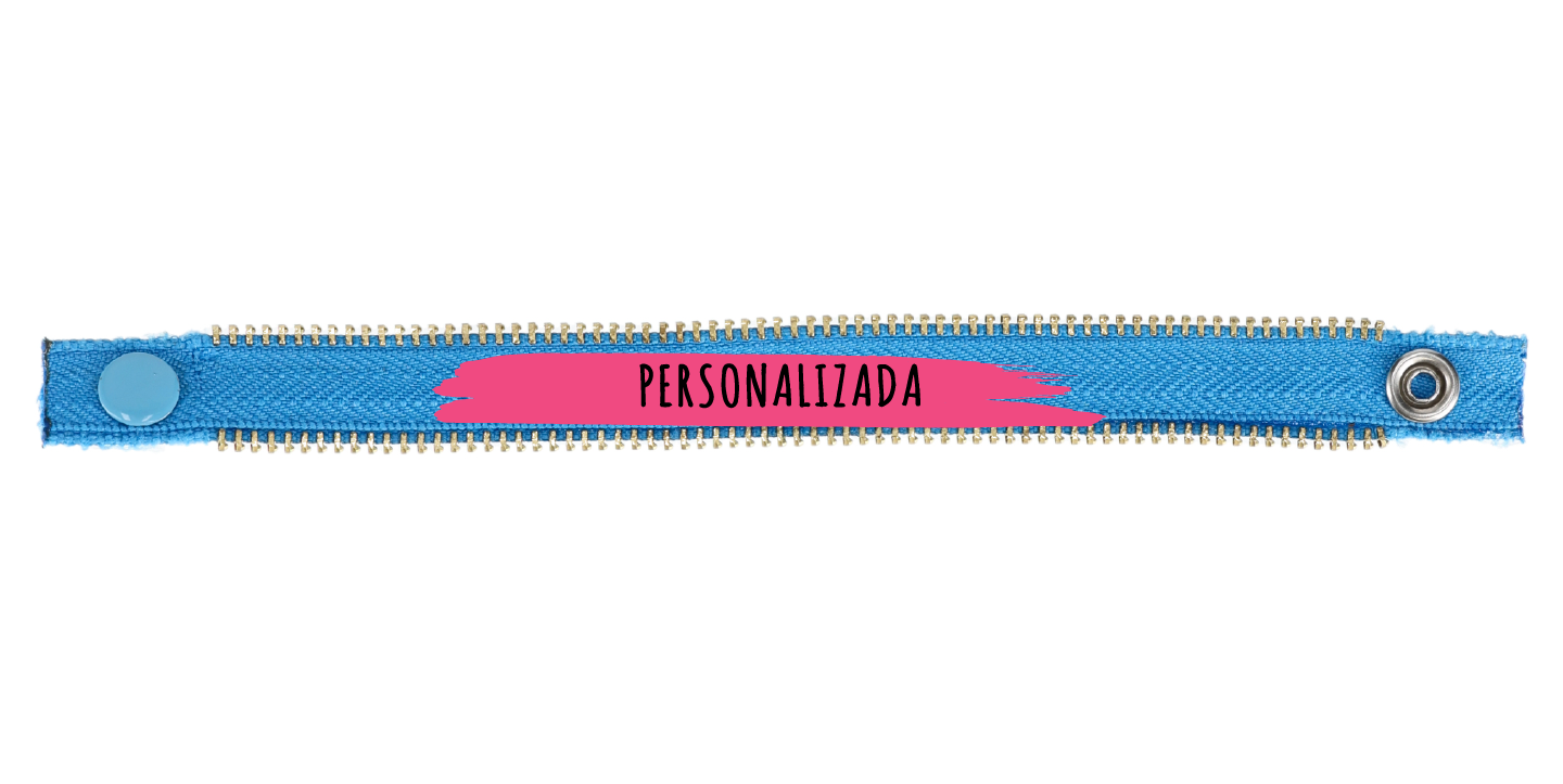 AZUL BOLD STAMP FIUSHA